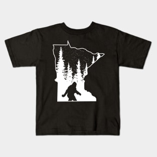 Minnesota Bigfoot Gift Kids T-Shirt